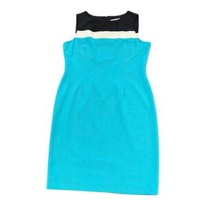 Kasper Blue Sheath Dress